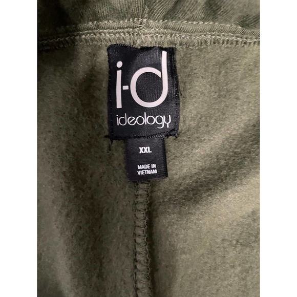 ID Ideology Men's 2XL Fleece Ankle Joggers Drawstring Waist 2 Pocket Green NEW - Picture 6 of 8